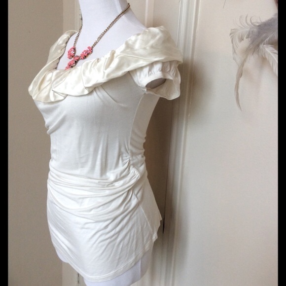 - Arden B silk ruffle top - Picture 2 of 4